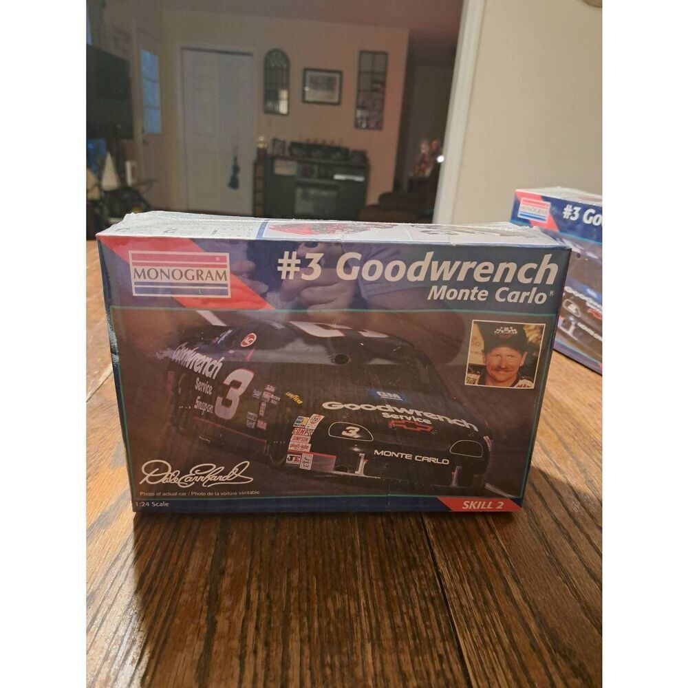 Vintage 1995 Monogram Dale Earnhardt Goodrich Monte Carlo Model Kit 1:24 Nascar